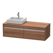 Duravit Meuble sous lavabo Ketho 140x55x42,6 cm, pour AWT, 2 tiroirs, bois naturel-1