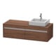 Duravit Meuble sous-lavabo Ketho 140x55x42,6 cm, pour AWT, 2 tiroirs, chêne foncé-1