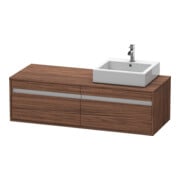 Duravit Meuble sous-lavabo Ketho 140x55x42,6 cm, pour AWT, 2 tiroirs, chêne foncé-1