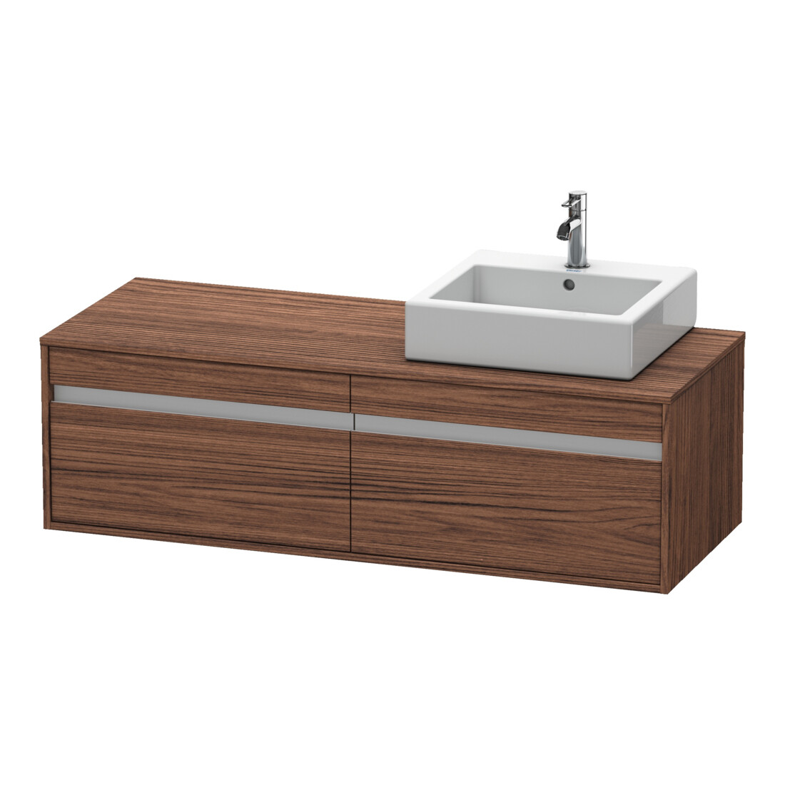 Duravit Meuble sous-lavabo Ketho 140x55x42,6 cm, pour AWT, 2 tiroirs, chêne foncé