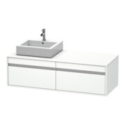 Duravit Meuble sous-lavabo Ketho 140x55x42,6 cm, pour AWT, 2 tiroirs, gauche, blanc mat