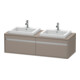 Duravit Meuble sous lavabo Ketho 140x55x42,6 cm, pour EWT, 2 tiroirs, blanc brillant, mat-1