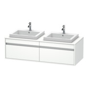 Duravit Meuble sous-lavabo Ketho 140x55x42,6 cm, pour EWT, 2 tiroirs, blanc mat