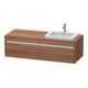 Duravit Meuble sous-lavabo Ketho 140x55x42,6 cm, pour EWT, 2 tiroirs, bois naturel-1