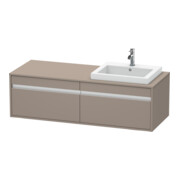 Duravit Meuble sous-lavabo Ketho 140x55x42,6 cm, pour EWT, 2 tiroirs, droite, basique m-1