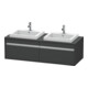 Duravit Meuble sous lavabo Ketho 140x55x42,6 cm, pour EWT, 2 tiroirs, gris m-1
