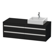 Duravit Meuble sous-lavabo Ketho 140x55x49,6 cm, 4 tiroirs, blanc éclatant-1