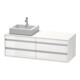 Duravit Meuble sous lavabo Ketho 140x55x49,6 cm, 4 tiroirs, blanc laqué, basique