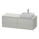 Duravit Meuble sous-lavabo Ketho 140x55x49,6 cm, 4 tiroirs, blanc mat-1
