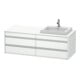 Duravit Meuble sous-lavabo Ketho 140x55x49,6 cm, 4 tiroirs, blanc mat, droite-1