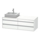 Duravit Meuble sous-lavabo Ketho 140x55x49,6 cm, 4 tiroirs, gauche, blanc mat-1
