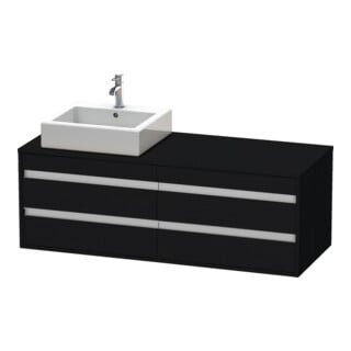 Duravit Meuble sous-lavabo Ketho 140x55x49,6 cm, f AWT, 4 tiroirs, B gauche, blanc œuf