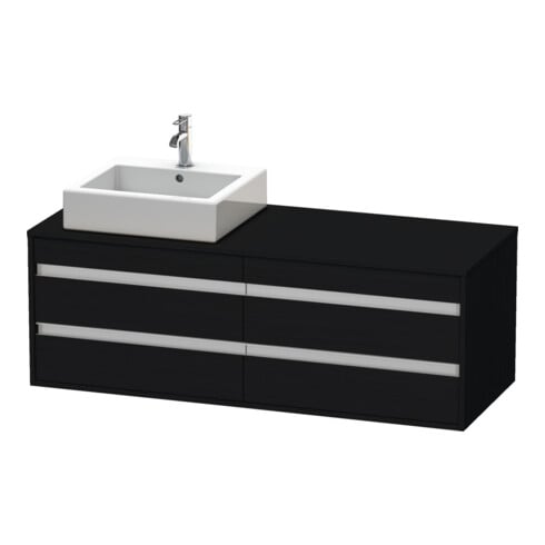 Duravit Meuble sous-lavabo Ketho 140x55x49,6 cm, f AWT, 4 tiroirs, B gauche, blanc œuf