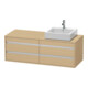 Duravit Meuble sous-lavabo Ketho 140x55x49,6 cm, f AWT, 4 tiroirs, chêne naturel-1