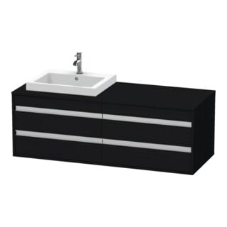 Duravit Meuble sous lavabo Ketho 140x55x49,6 cm, f EWT, 4 tiroirs, B gauche, blanc brillant