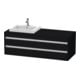 Duravit Meuble sous lavabo Ketho 140x55x49,6 cm, f EWT, 4 tiroirs, B gauche, blanc brillant-1
