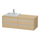 Duravit Meuble sous-lavabo Ketho 140x55x49,6 cm, f EWT, 4 tiroirs, B gauche, chêne naturel-1