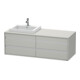 Duravit Meuble sous-lavabo Ketho 140x55x49,6 cm, f EWT, 4 tiroirs, B L, bg ma-1