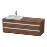 Duravit Meuble sous lavabo Ketho 140x55x49,6 cm, f EWT, 4 tiroirs, B L, N foncé