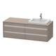 Duravit Meuble sous-lavabo Ketho 140x55x49,6 cm, f EWT, 4 tiroirs, B R, bas. ma-1