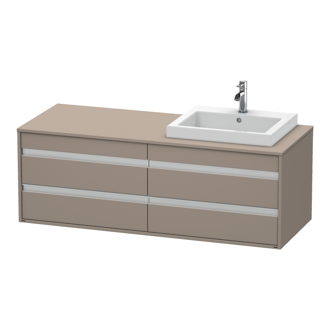 Duravit Meuble sous-lavabo Ketho 140x55x49,6 cm, f EWT, 4 tiroirs, B R, bas. ma