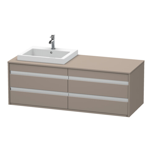 Duravit Meuble sous lavabo Ketho 140x55x49,6 cm, f EWT, 4 tiroirs, bas. ma