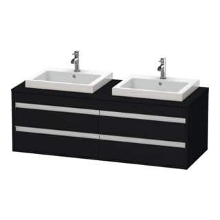 Duravit Meuble sous-lavabo Ketho 140x55x49,6 cm, f EWT, 4 tiroirs, blanc mat, blanc brillant