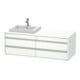 Duravit Meuble sous lavabo Ketho 140x55x49,6 cm, f EWT, 4 tiroirs, gauche, blanc mat-1