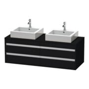 Duravit Meuble sous-lavabo Ketho 140x55x49,6 cm, pour AWT, 4 tiroirs, blanc brillant, blanc mat