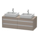 Duravit Meuble sous-lavabo Ketho 140x55x49,6 cm, pour AWT, 4 tiroirs, blanc brillant, mat-1