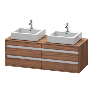 Duravit Meuble sous-lavabo Ketho 140x55x49,6 cm, pour AWT, 4 tiroirs, bois naturel