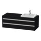 Duravit Meuble sous-lavabo Ketho 140x55x49,6 cm, pour EWT, 4 tiroirs, blanc, droite-1