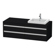 Duravit Meuble sous-lavabo Ketho 140x55x49,6 cm, pour EWT, 4 tiroirs, blanc, droite