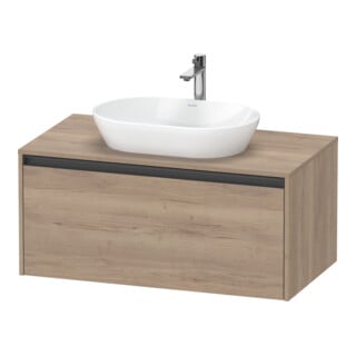 Duravit Meuble sous-lavabo Ketho.2 100x55 cm, blanc mat, 1 découpe, suspendu