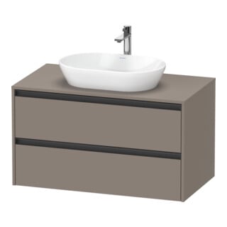 Duravit Meuble sous-lavabo Ketho.2 100x55 cm, blanc mat, 1 découpe, suspendu