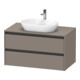 Duravit Meuble sous-lavabo Ketho.2 100x55 cm, blanc mat, 1 découpe, suspendu-1