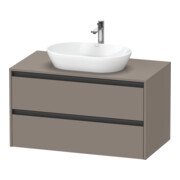 Duravit Meuble sous-lavabo Ketho.2 100x55 cm, blanc mat, 1 découpe, suspendu