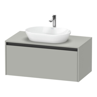 Duravit Meuble sous-lavabo Ketho.2 100x55 cm, blanc mat, placage mat, 1 découpe, suspendu