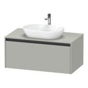 Duravit Meuble sous-lavabo Ketho.2 100x55 cm, blanc mat, placage mat, 1 découpe, suspendu