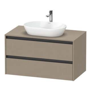 Duravit Meuble sous-lavabo Ketho.2 100x55 cm, chêne, 1 découpe, suspendu