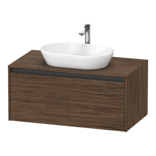 Duravit Meuble sous-lavabo Ketho.2 100x55 cm, N d, Pl m 1 découpe, suspendu