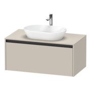 Duravit Meuble sous lavabo Ketho.2 100x55 cm, T m, Pl m 1 découpe, suspendu