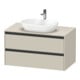 Duravit Meuble sous-lavabo Ketho.2 100x55 cm, T m, Pl m 1 découpe, suspendu-1