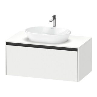 Duravit Meuble sous lavabo Ketho.2 100x55cm, blanc mat, 1 découpe, suspendu