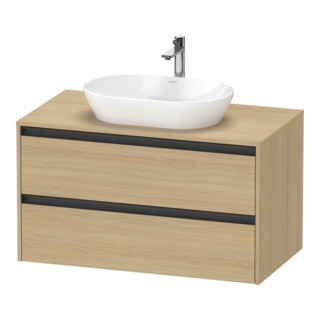 Duravit Meuble sous-lavabo Ketho.2 100x55cm, E N, Pl m 1 découpe, suspendu