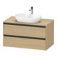 Duravit Meuble sous-lavabo Ketho.2 100x55cm, E N, Pl m 1 découpe, suspendu-1