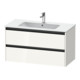 Duravit Meuble sous lavabo Ketho.2 101x48 cm, blanc brillant, 2 tiroirs, suspendu-1