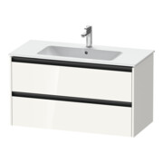 Duravit Meuble sous lavabo Ketho.2 101x48 cm, blanc brillant, 2 tiroirs, suspendu