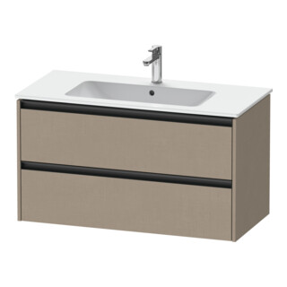 Duravit Meuble sous-lavabo Ketho.2 101x48 cm, blanc mat, 2 tiroirs, suspendu