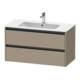 Duravit Meuble sous-lavabo Ketho.2 101x48 cm, blanc mat, 2 tiroirs, suspendu-1